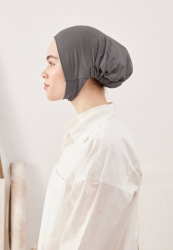 WIDE VOLUME PRACTICAL BONNET DARK GREY