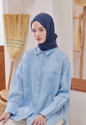 BAMBOO HIJAB PARLAMENT BLUE