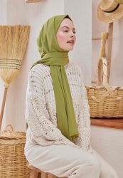 MEDINA SILK HIJAB OLIVE GREEN