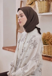 MEDİNE İPEĞİ EŞARP TOZLU KAHVE MEDİNE İPEĞİ EŞARP TOZLU KAHVE