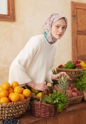 MOROCCO DESEN PAMUK İPEK EŞARP YEŞİL MOROCCO DESEN PAMUK İPEK EŞARP YEŞİL