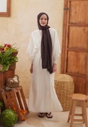 DIAMOND JACQUARD HIJAB DARK COFFEE