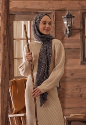 FLORAL PAISLEY DESEN BÜRÜMCÜK ŞAL KAKAO FLORAL PAISLEY DESEN BÜRÜMCÜK ŞAL KAKAO