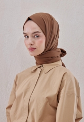 MEDINA SILK HIJAB SOFT BROWN