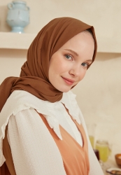 THIN COTTON VOILE HIJAB BROWNIE