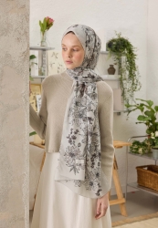 ASTER PATTERN HIJAB MINK