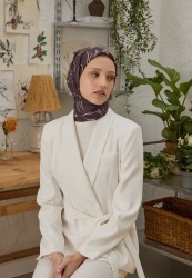 ELOISE DESEN PAMUK İPEK EŞARP KOYU MÜRDÜM ELOISE DESEN PAMUK İPEK EŞARP KOYU MÜRDÜM