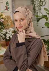 HAZEL PATTERN HIJAB SALMON