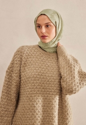 KAZAYAĞI JAKARLI ŞAL SOFT YEŞİL KAZAYAĞI JAKARLI ŞAL SOFT YEŞİL