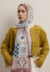 BELLA DESEN İPEK KREP ŞAL GÜLKURUSU BELLA DESEN İPEK KREP ŞAL GÜLKURUSU