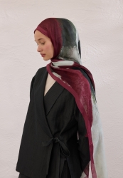 COLOR WAVES DESEN RAMİ ŞAL BORDO COLOR WAVES DESEN RAMİ ŞAL BORDO