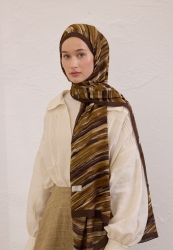 DEIA PATTERN RAMI HIJAB BROWN