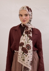 BLOOMING DAHLIA PATTERN RAMI HIJAB SOFT PINK