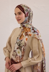 JASMINE JOY DESEN RAMİ ŞAL BORDO JASMINE JOY DESEN RAMİ ŞAL BORDO