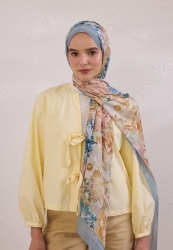 JASMINE JOY PATTERNED RAMI HIJAB BLUE JASMINE JOY PATTERNED RAMI HIJAB BLUE