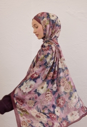 MAGNOLIA PATTERN RAMI HIJAB DRIED ROSE
