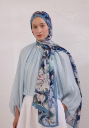 NERISSA DESEN RAMİ ŞAL İNDİGO NERISSA DESEN RAMİ ŞAL İNDİGO
