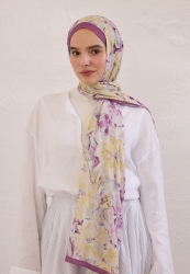 PURE FLORA PATTERNED RAMI HIJAB DAMSON
