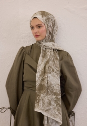 SECRET ELEGANCE DESEN RAMİ ŞAL VİZON