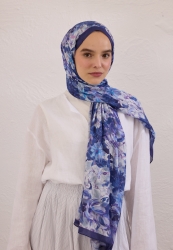 SUMMER BLOOM PATTERNED RAMI HIJAB LAVENDER SUMMER BLOOM PATTERNED RAMI HIJAB LAVENDER