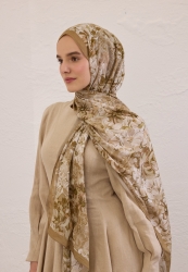SUMMER BLOOM DESEN RAMİ ŞAL VİZON SUMMER BLOOM DESEN RAMİ ŞAL VİZON