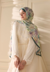 VINTAGE GARDEN PATTERN RAMI HIJAB GREEN VINTAGE GARDEN PATTERN RAMI HIJAB GREEN