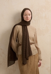 MODAL CHECKERED HIJAB COCOA MODAL CHECKERED HIJAB COCOA