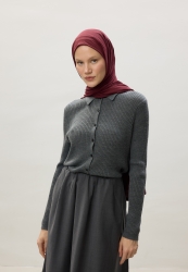COMBED HIJAB CLARET RED COMBED HIJAB CLARET RED