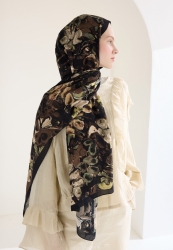 ASTRA FLOSH VISCOSE HIJAB BLACK