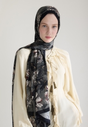 JASMINE FLOŞ VİSKON ŞAL ANTRASİT