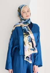 ROSIE FLOŞ VİSKON ŞAL İNDİGO