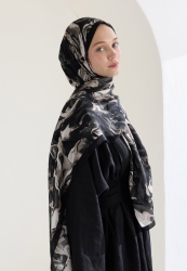 ROSIE FLOŞ VİSKON ŞAL SİYAH ROSIE FLOŞ VİSKON ŞAL SİYAH