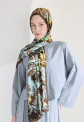 ROSIE FLOŞ VİSKON ŞAL TOZLU KAHVE