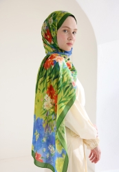 SWEET GARDEN FLOŞ VİSKON ŞAL ORMAN