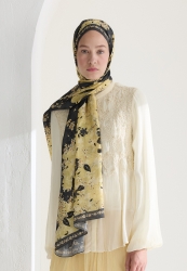 TINY PLUMERIA FLOŞ VİSKON ŞAL ANTRASİT