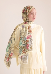 VALENTINA FLOSH VISCOSE HIJAB SOFT YELLOW VALENTINA FLOSH VISCOSE HIJAB SOFT YELLOW