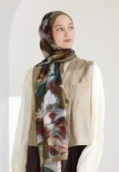 MELAINA FLOŞ VİSKON ŞAL TOPRAK