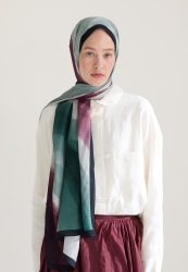 OMBRE FLOŞ VİSKON ŞAL DERİN YEŞİL