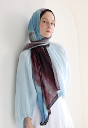 OMBRE FLOŞ VİSKON ŞAL MÜRDÜM