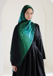 OMBRE FLOŞ VİSKON ŞAL SİYAH