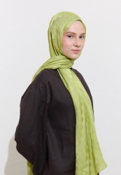 NORİ İPEKSİ JAKAR ŞAL FISTIK YEŞİLİ