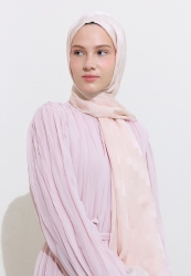 Nori Jacquard Scarf Soft Pink