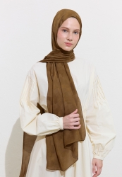 Nori jacquard scarf milky brown