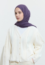 COTTON LINEN HIJAB UBE ICE CREAM