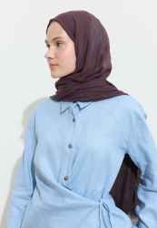 PAMUKLU KETEN ŞAL BLACK GRAPE SODA