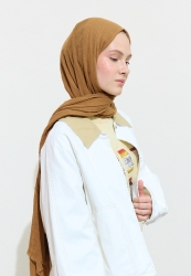 PAMUKLU KETEN ŞAL BROWN SUGAR BOBA TEA