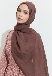 PAMUKLU KETEN ŞAL CHOCOLATE SHAKE