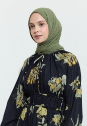 PAMUKLU KETEN ŞAL GREEN TEA