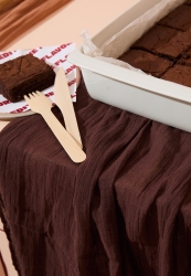 PAMUKLU KETEN ŞAL BROWNIE PAMUKLU KETEN ŞAL BROWNIE