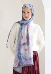BLAIR PATTERN HIJAB DUSTY ROSE